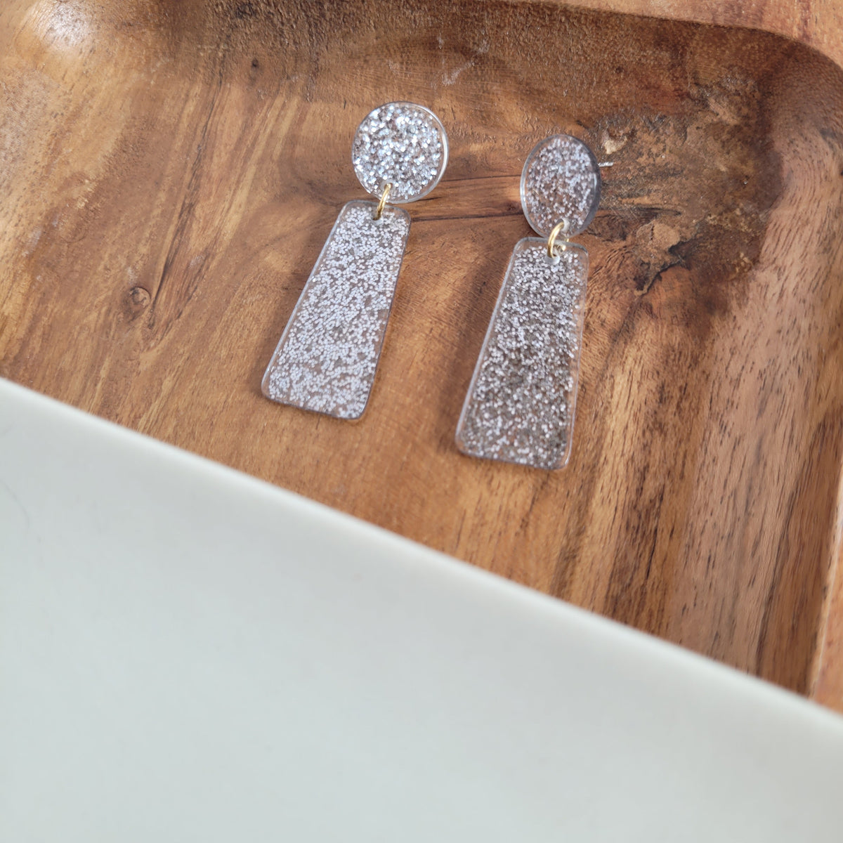 Mia Earrings - Gunmetal
