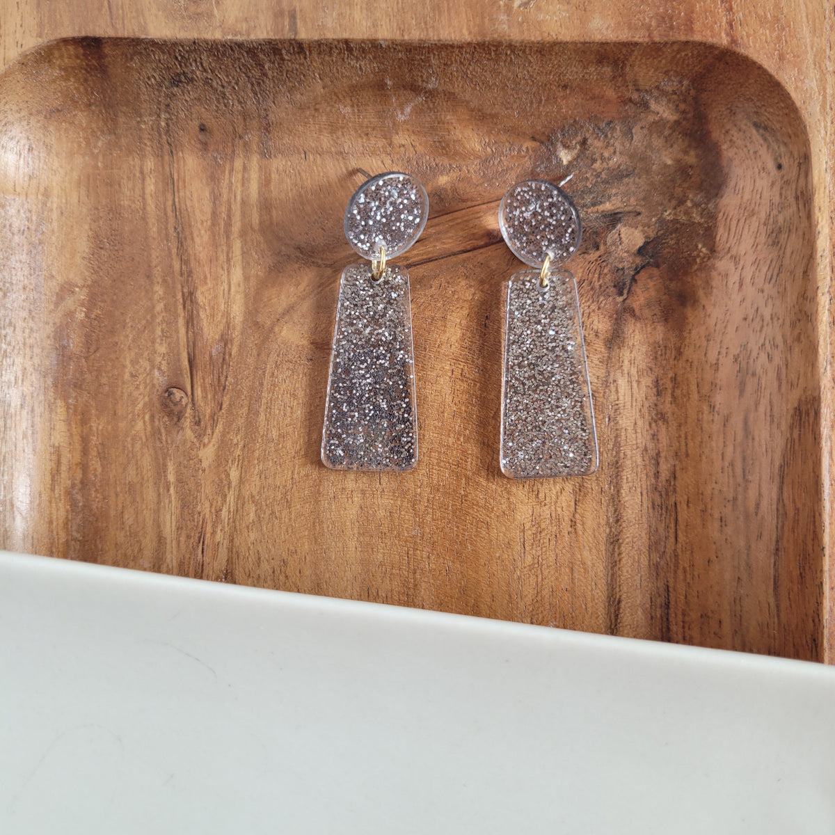 Mia Earrings - Gunmetal